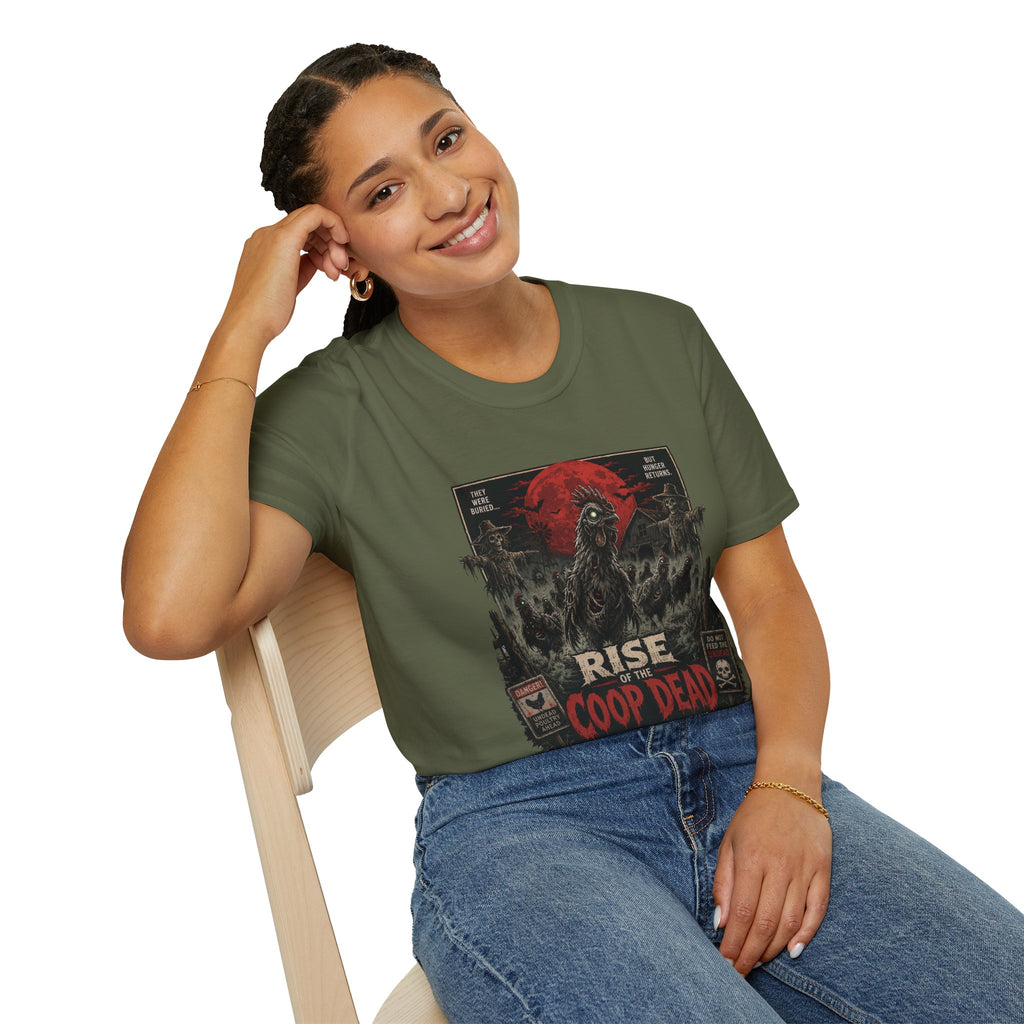 Rise of the Undead Poultry T-Shirt — Zombie Chicken Uprising Tee