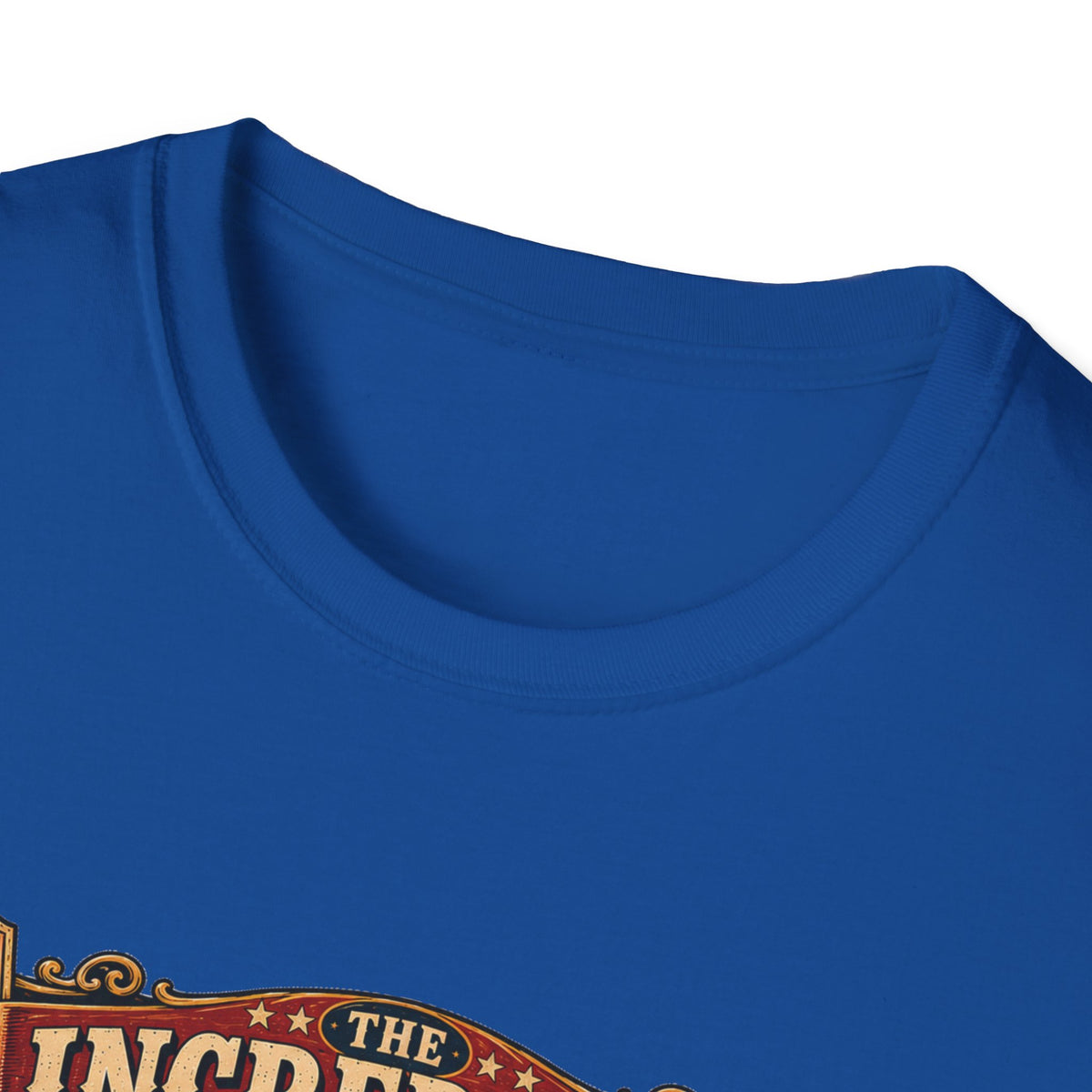 Incredible Feathered Strongman Brahma T-Shirt — Circus Poster Rooster Tee