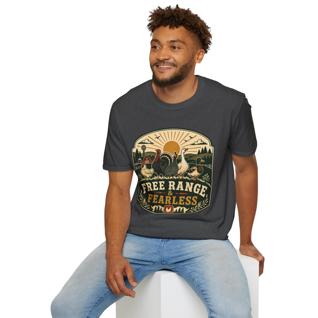 Free Range Fearless T-Shirt — Vintage Farm Family Graphic Tee