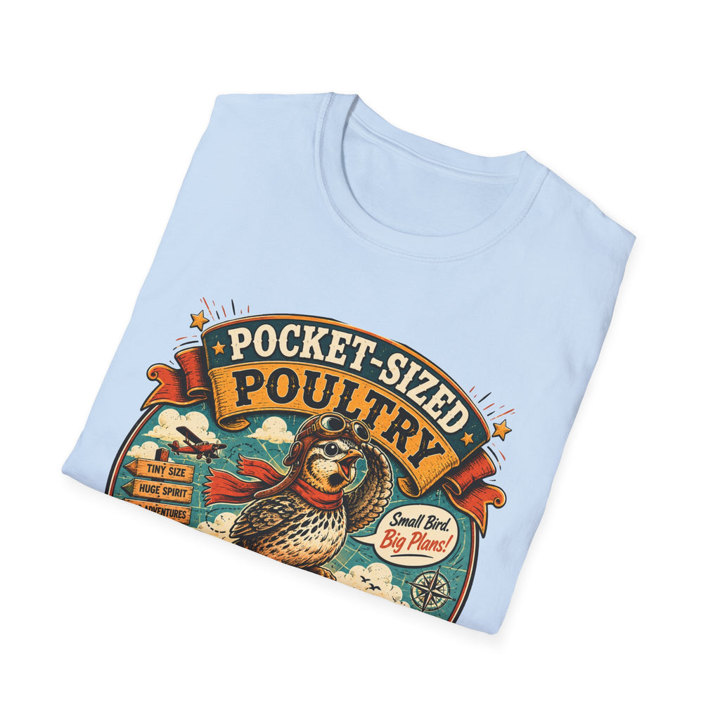 Tiny Quail Adventures T-Shirt — Quail Life Vintage Graphic Comic Tee
