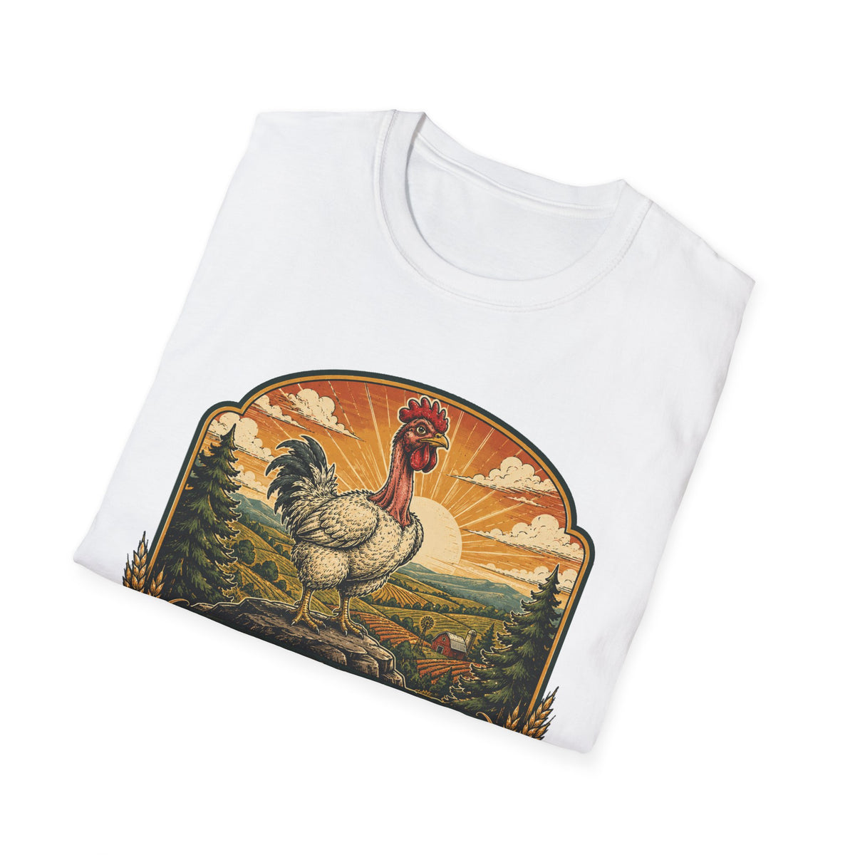 Bare Neck National Park Emblem T-Shirt — Naturally Ventilated Rooster Naked Neck Turken Tee