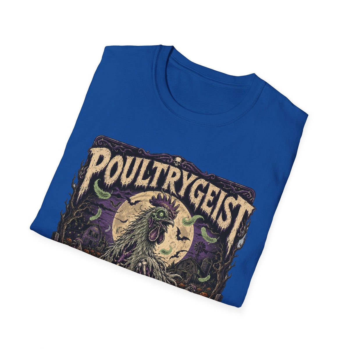 Poultrygeist T-Shirt — Haunted Harvest Night Zombie Chicken Tee