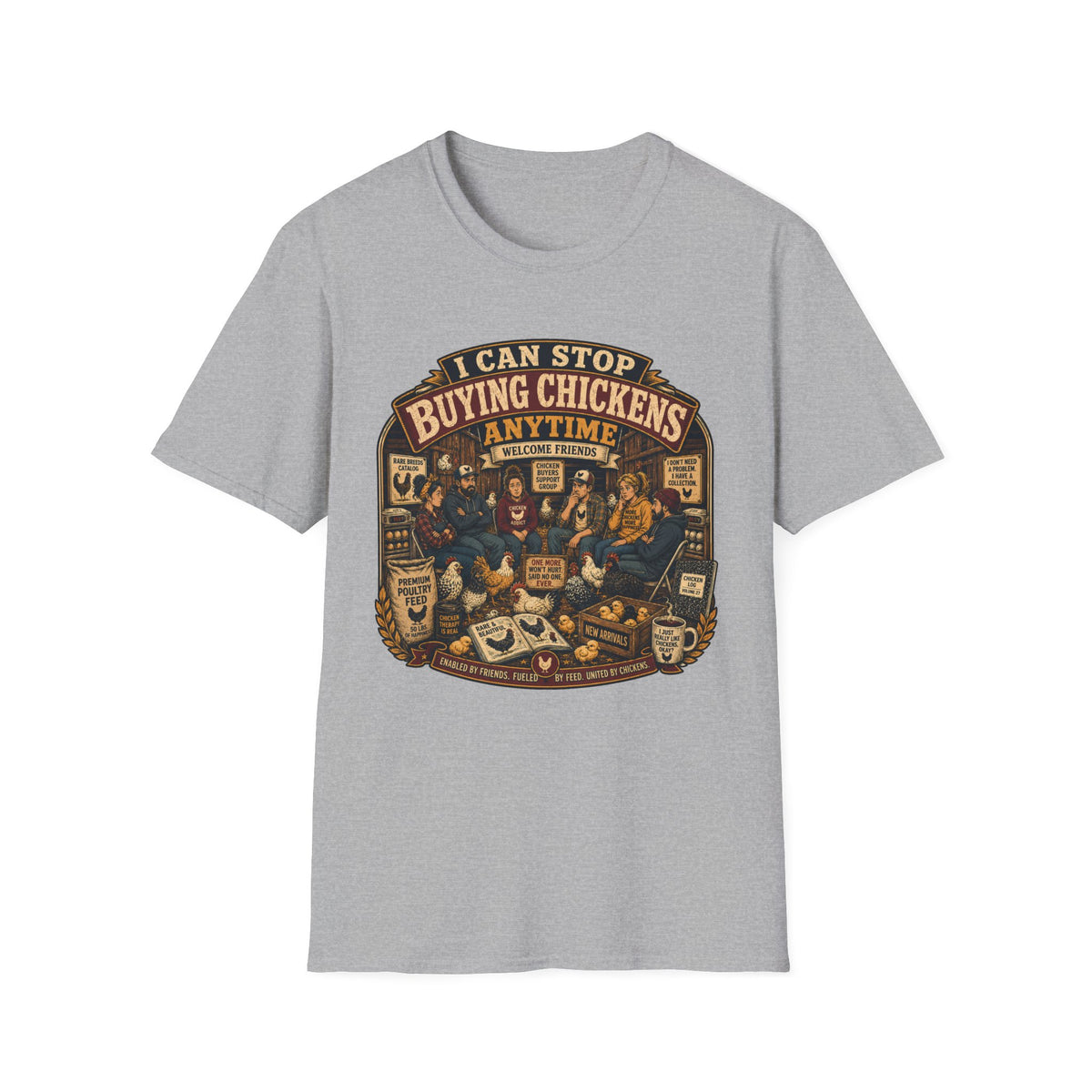 I Can Stop Buying Chickens Anytime T-shirt, photo 3