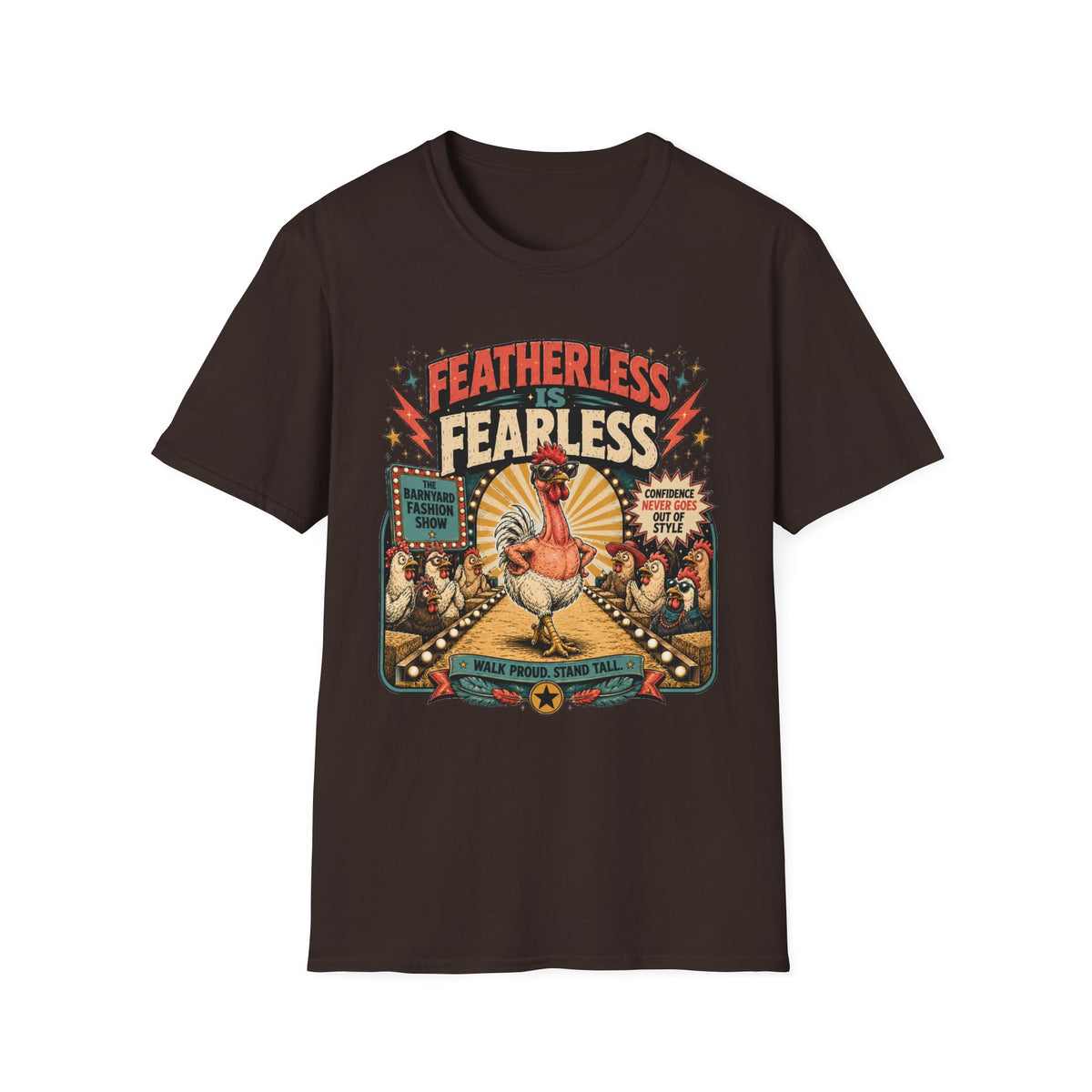 Featherless is Fearless Fashion Show Naked Neck T-shirt, photo 7