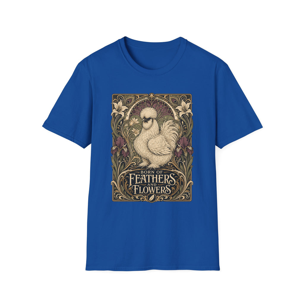Wildflower Silkie T-Shirt — Art Nouveau Botanical Hen Tee